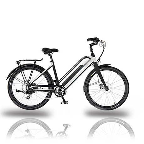 CITY HUNTER 002 - Step Through 26/27.5 inch Aluminum Alloy Frame Lithium Battert Power Electric City Bike For Women