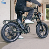 Full Suspension Retro 1500W 20 inch Folding Electric Bicycle - HULK C - CNBTWO